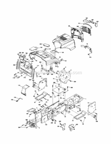 Page B Diagram and Parts List for 917253360  Craftsman Lawn Tractor