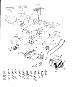 Part Location Diagram of 8140H Craftsman Pedal Shaft