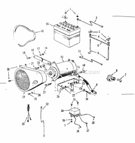 Page D Diagram and Parts List for 91725340  Craftsman Lawn Tractor