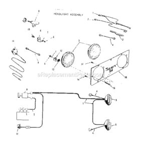 Page E Diagram and Parts List for 91725340  Craftsman Lawn Tractor