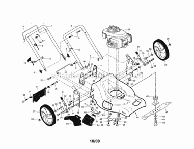 Page A Diagram and Parts List for 917253462  Craftsman Lawn Mower