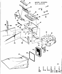 Part Location Diagram of 1415R Craftsman Decal