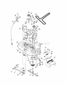 Page G Diagram and Parts List for 917253500  Craftsman Lawn Tractor