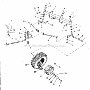 Page B Diagram and Parts List for 917253502  Craftsman Lawn Tractor