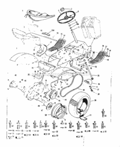 Page C Diagram and Parts List for 917253502  Craftsman Lawn Tractor