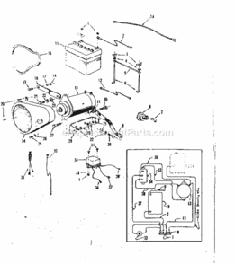 Page E Diagram and Parts List for 917253502  Craftsman Lawn Tractor