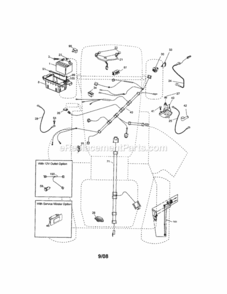 Page A Diagram and Parts List for 917253540  Craftsman Lawn Tractor