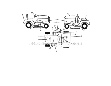 Page H Diagram and Parts List for 917253540  Craftsman Lawn Tractor