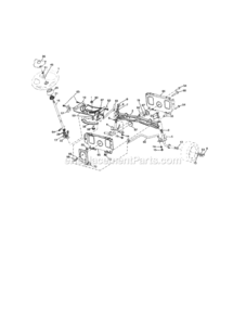 Page E Diagram and Parts List for 917253550  Craftsman Lawn Tractor