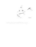 Interlock Spring & Cam Diagram and Parts List for 917253560  Craftsman Snow Blower