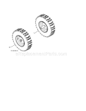 Wheels Diagram and Parts List for 917253560  Craftsman Snow Blower