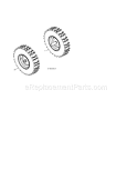 Wheels Diagram and Parts List for 917253561  Craftsman Snow Blower