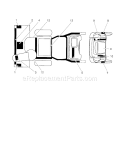 Decals Diagram and Parts List for 917253570  Craftsman Snow Blower