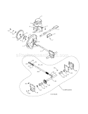 Impeller / Gearbox Diagram and Parts List for 917253570  Craftsman Snow Blower