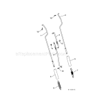 Impeller & Traction Rods Diagram and Parts List for 917253571  Craftsman Snow Blower