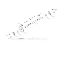 Axle Diagram and Parts List for 917253571  Craftsman Snow Blower