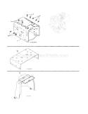 Engine/Frame/Mount Plate Diagram and Parts List for 917253571  Craftsman Snow Blower