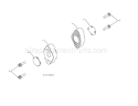 Auger Bearing Diagram and Parts List for 917253571  Craftsman Snow Blower