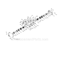 Steering Yoke & Bracket Diagram and Parts List for 917253571  Craftsman Snow Blower