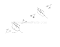 Skid Plates Diagram and Parts List for 917253571  Craftsman Snow Blower