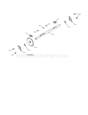 Axle Assembly Diagram and Parts List for 917253572  Craftsman Snow Blower