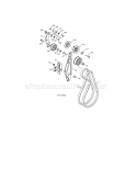 Impeller & Traction Belts Diagram and Parts List for 917253572  Craftsman Snow Blower