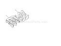 Auger Diagram and Parts List for 917253572  Craftsman Snow Blower