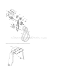 Impeller & Traction Belts Diagram and Parts List for 917253581  Craftsman Snow Blower