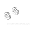 Wheels Diagram and Parts List for 917253581  Craftsman Snow Blower
