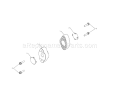 Auger Bearing Diagram and Parts List for 917253581  Craftsman Snow Blower
