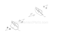 Skid Plates Diagram and Parts List for 917253581  Craftsman Snow Blower