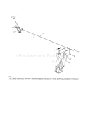 Deflector Control / Chute G Diagram and Parts List for 917253581  Craftsman Snow Blower