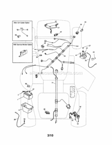Page A Diagram and Parts List for 917253631  Craftsman Lawn Tractor