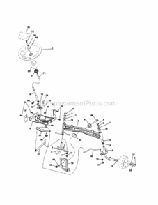Part Location Diagram of 429373 Craftsman Steer Shaft