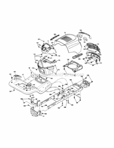 Page B Diagram and Parts List for 917253640  Craftsman Lawn Tractor