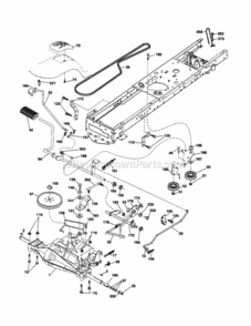 Page C Diagram and Parts List for 917253641  Craftsman Lawn Tractor