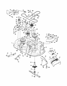 Page I Diagram and Parts List for 917253641  Craftsman Lawn Tractor