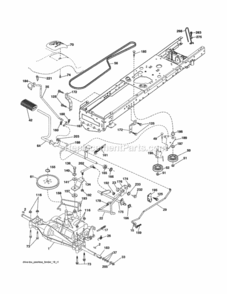 Page C Diagram and Parts List for 917253642  Craftsman Lawn Tractor