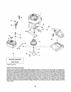 Page D Diagram and Parts List for 917253642  Craftsman Lawn Tractor