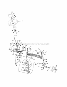 Page D Diagram and Parts List for 917253653  Craftsman Lawn Tractor