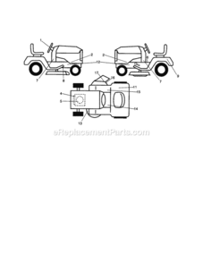 Page F Diagram and Parts List for 917253653  Craftsman Lawn Tractor