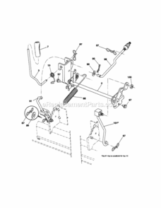 Page I Diagram and Parts List for 917253653  Craftsman Lawn Tractor