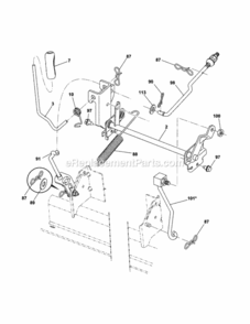 Page J Diagram and Parts List for 917253660  Craftsman Lawn Tractor
