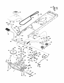 Page C Diagram and Parts List for 917253660  Craftsman Lawn Tractor
