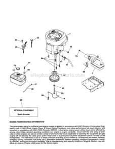Page D Diagram and Parts List for 917253660  Craftsman Lawn Tractor