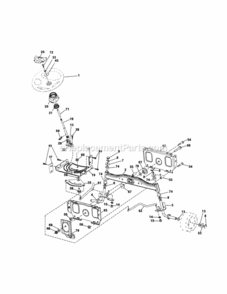 Page E Diagram and Parts List for 917253660  Craftsman Lawn Tractor