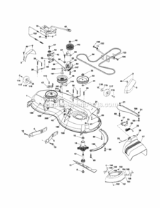 Page J Diagram and Parts List for 917253690  Craftsman Lawn Tractor