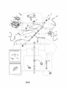 Page A Diagram and Parts List for 917253691  Craftsman Lawn Tractor