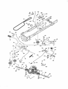 Page C Diagram and Parts List for 917253692  Craftsman Lawn Tractor