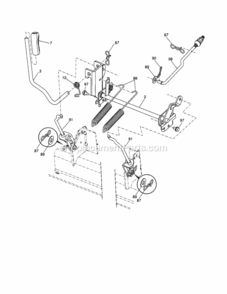Page J Diagram and Parts List for 917253700  Craftsman Lawn Tractor
